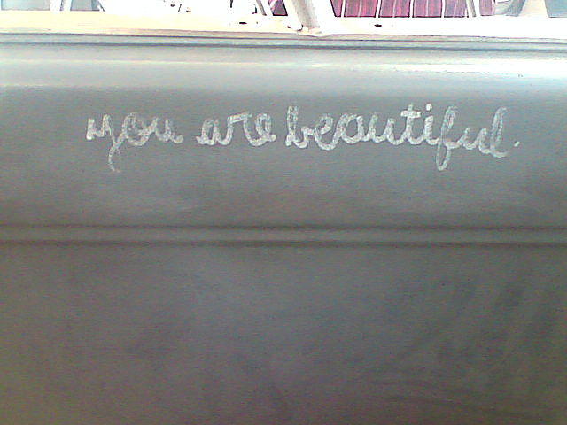 You are Beautiful, Chair, Graffiti