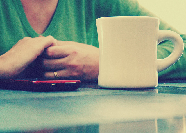 Coffee Mug, Holding Hands, Conversation