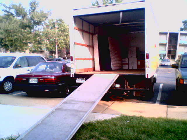 Removalist, Truck, Moving, Ramp